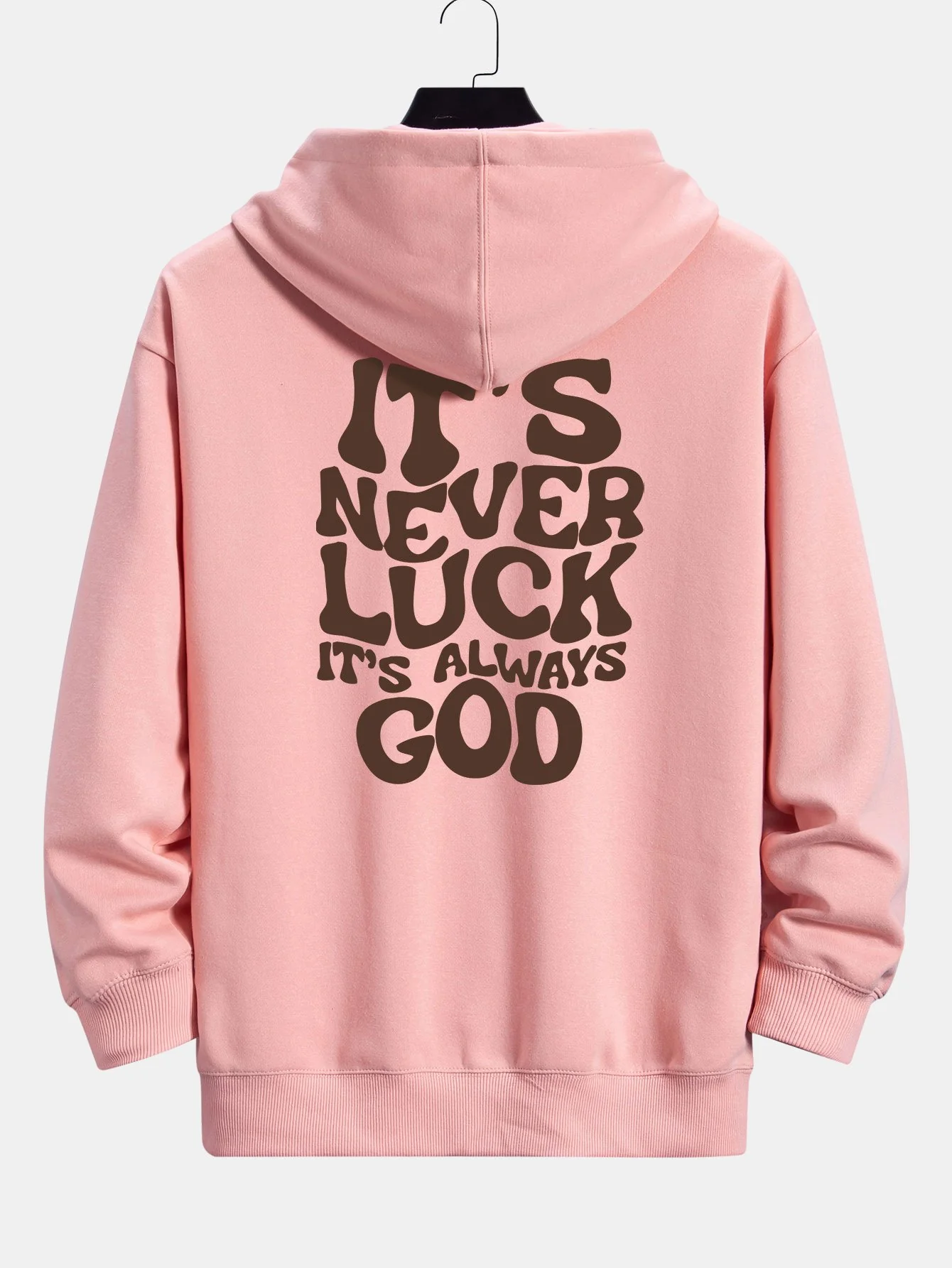 Slogan Back Print Relax Fit Hoodie