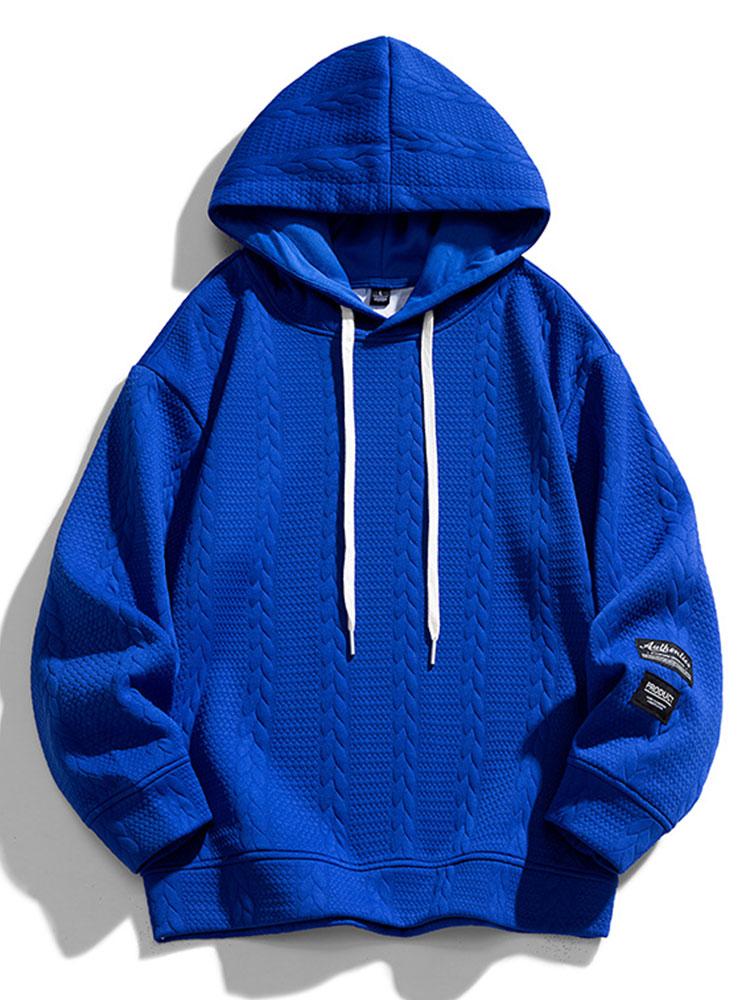 Relax Fit Wheat Jacquard Hoodie