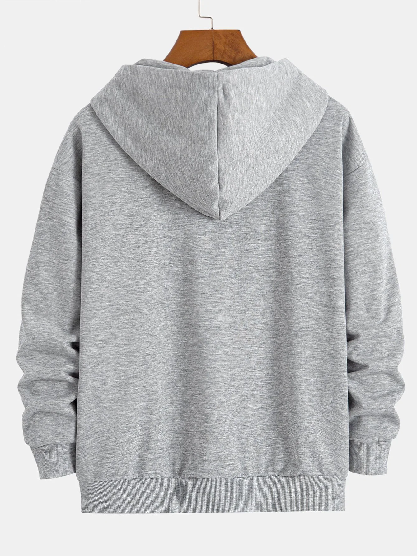 Basic Relax Fit Zip Hoodie