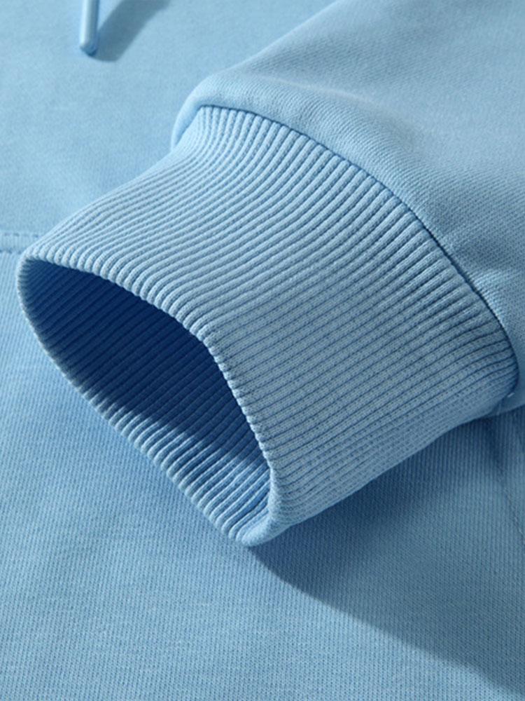 Paris Print Cotton Blend Hoodie