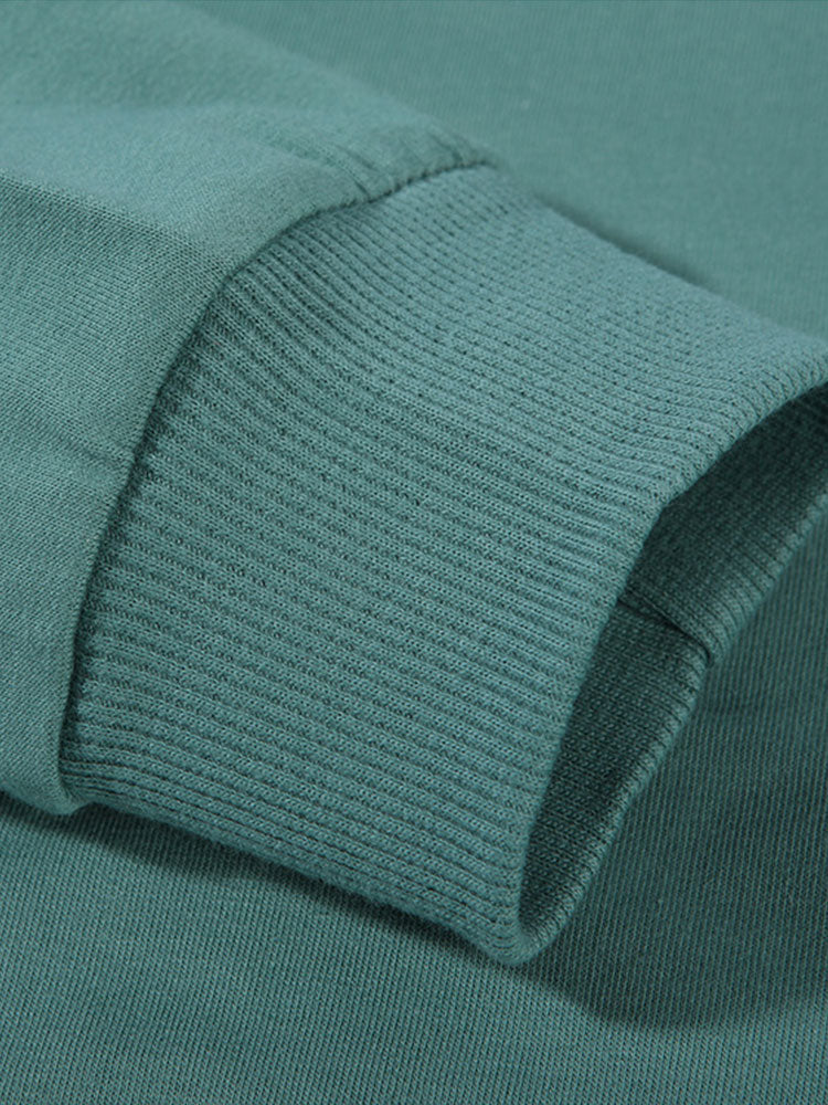 Rose Print Cotton Hoodie