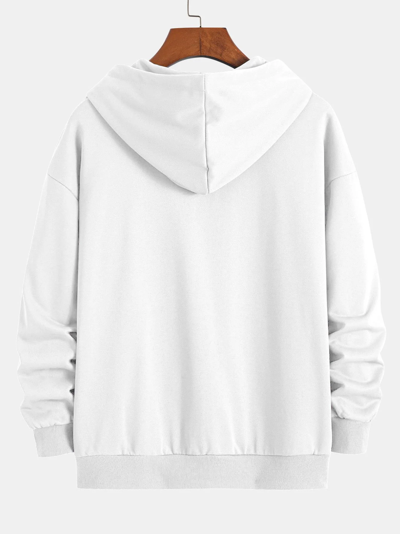 Basic Relax Fit Zip Hoodie