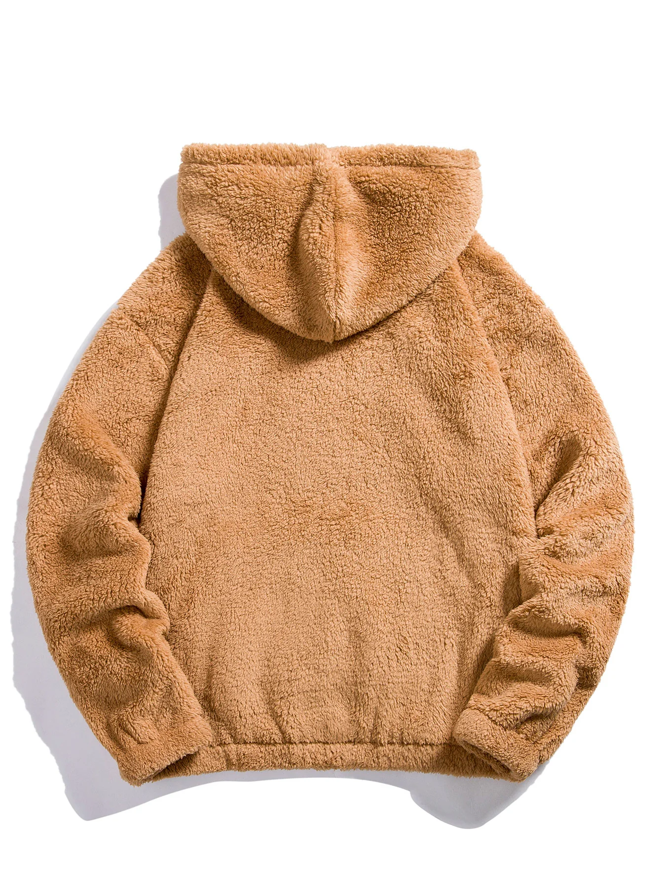 Bear Embroidered Patch Teddy Hoodie