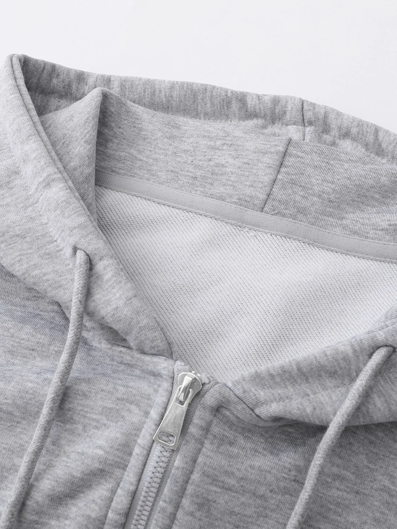 Basic Relax Fit Zip Hoodie