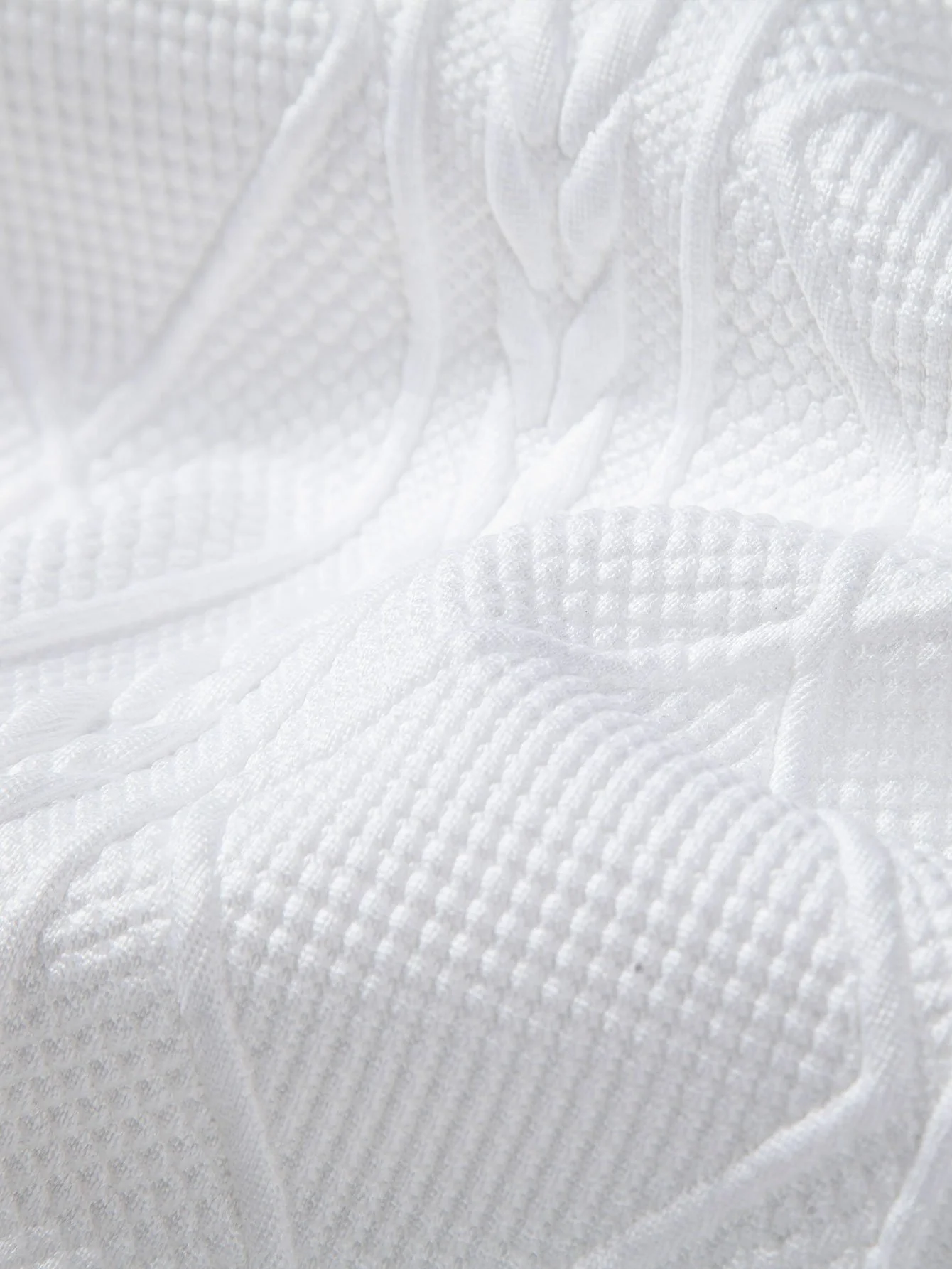 Relax Fit Geometric Jacquard Hoodie