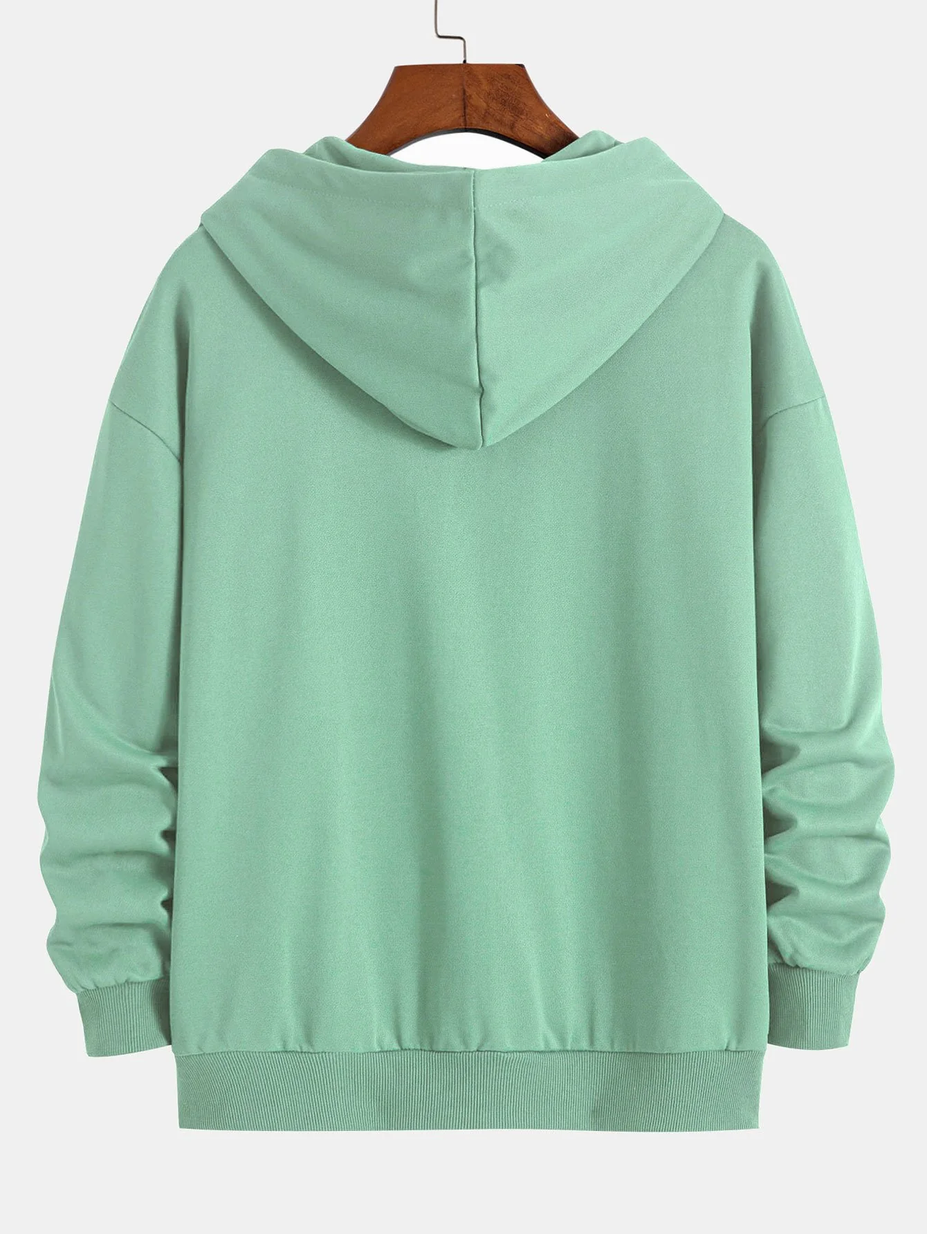Basic Relax Fit Zip Hoodie