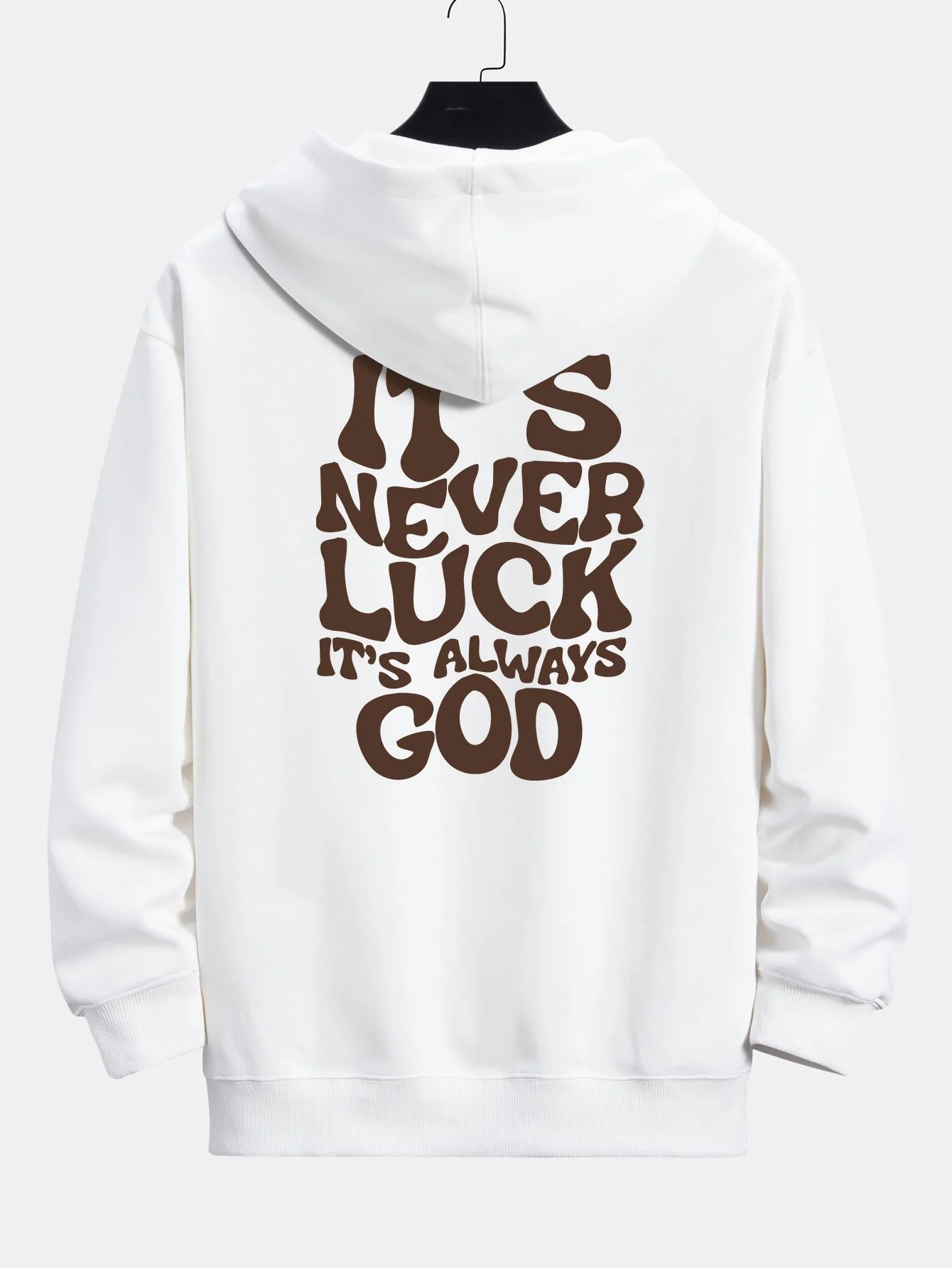 Slogan Back Print Relax Fit Hoodie