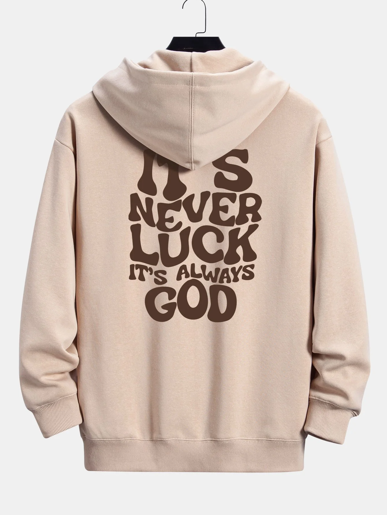 Slogan Back Print Relax Fit Hoodie