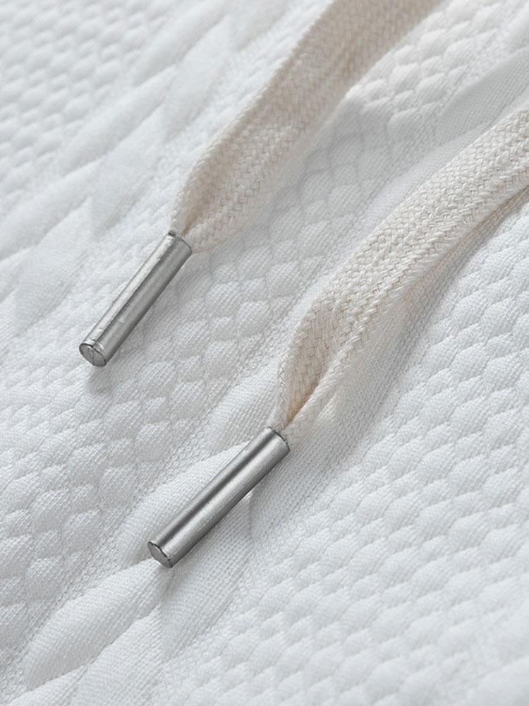 Relax Fit Wheat Jacquard Hoodie