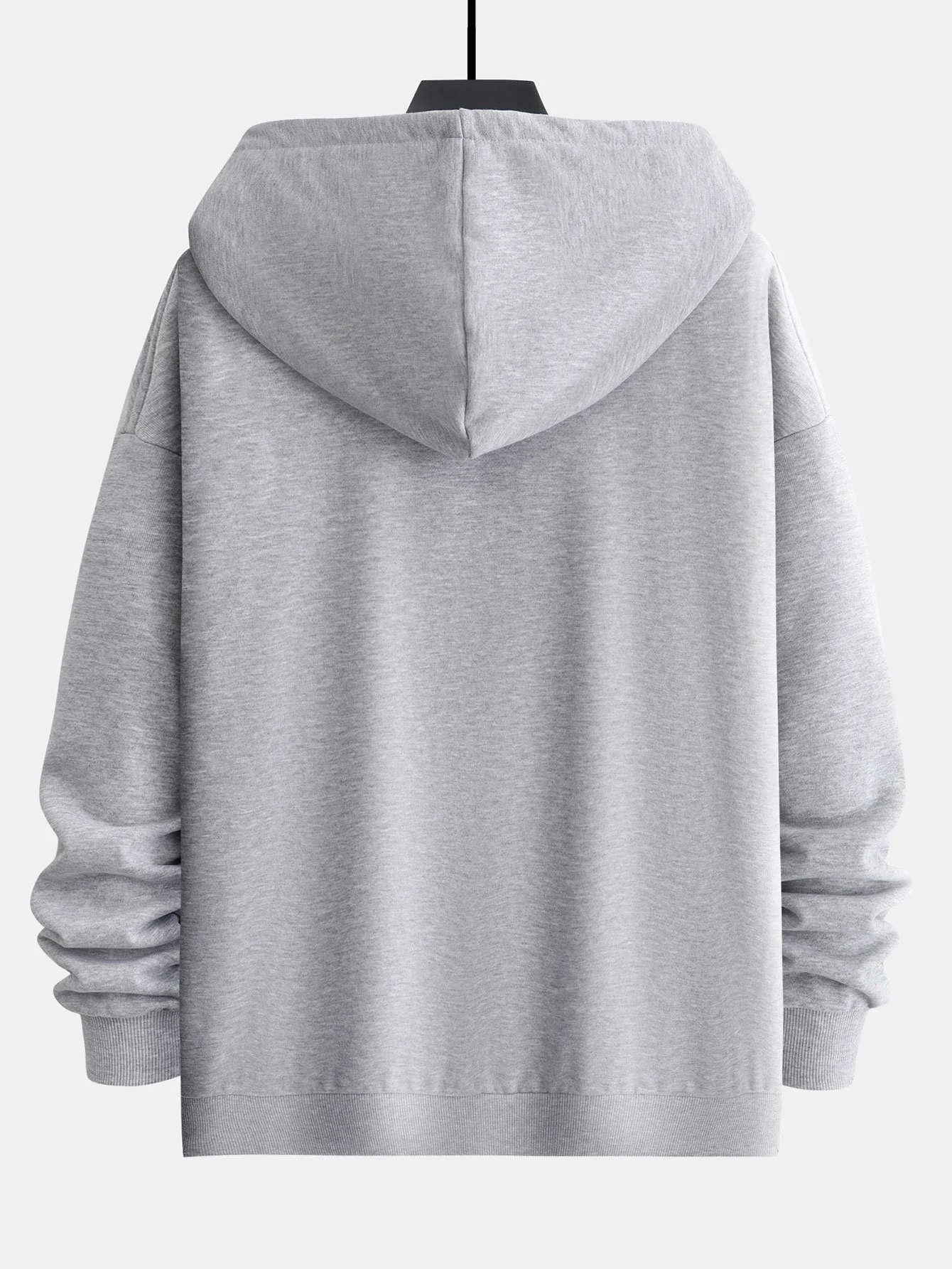 Basic Relax Fit Zip Hoodie