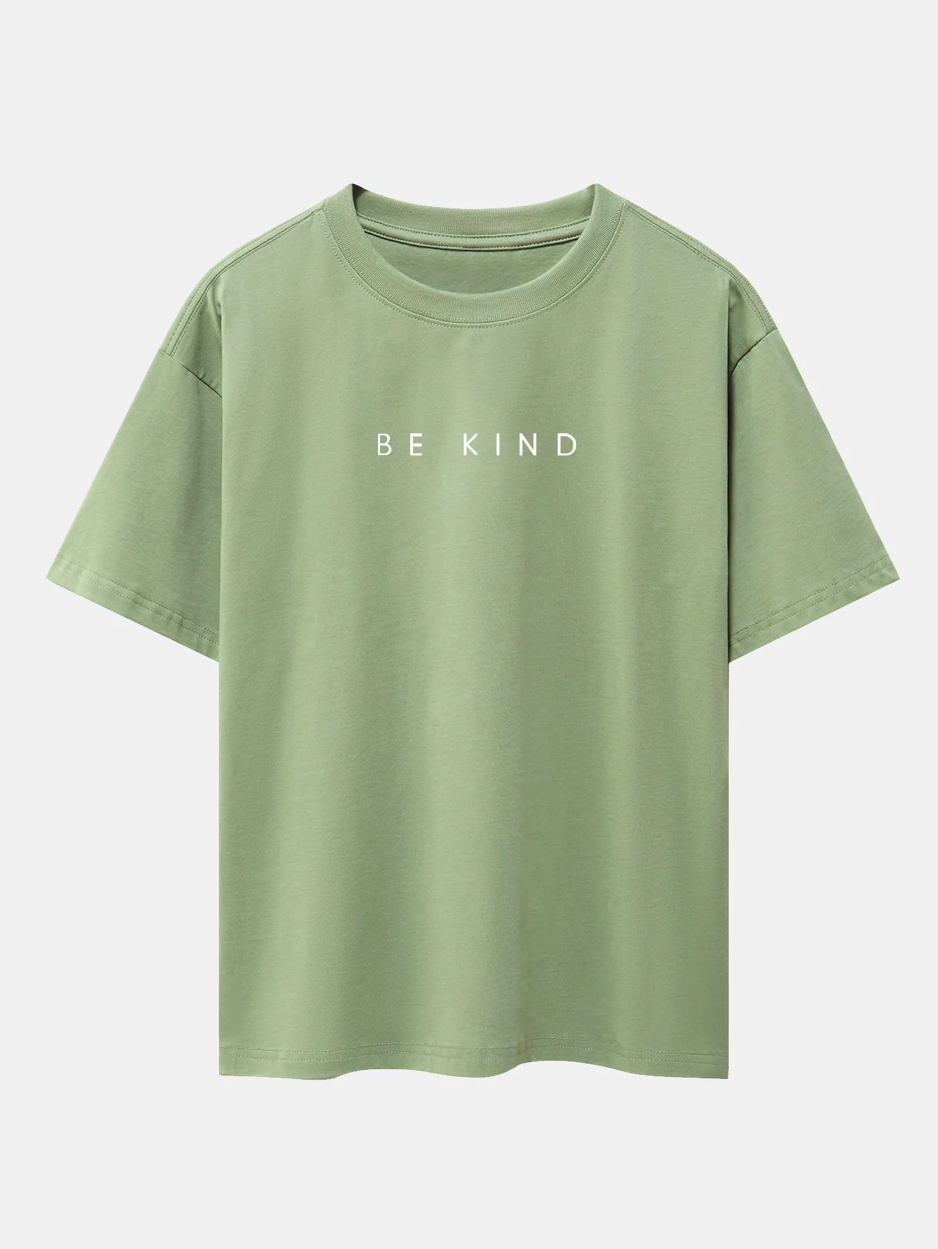 Be Kind Slogan Print Drop Shoulder Oversize T-Shirt