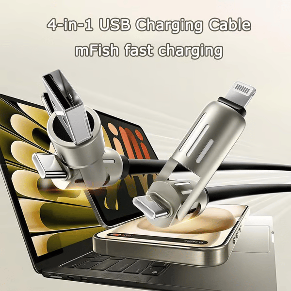 🔥Last Day 49% OFF🔥 4-in-1 USB Charging Cable mFish fast charging MAX 240W (With Box)