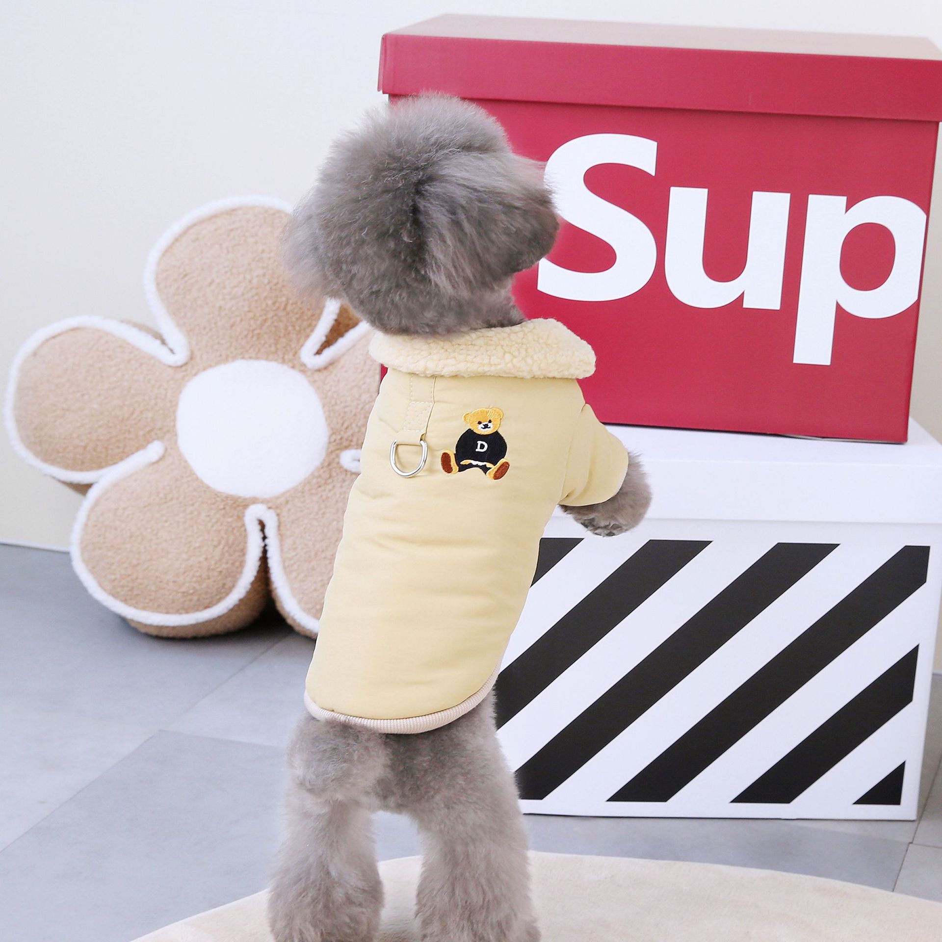 Pet Clothing: New Winter & Autumn Apparel for Dogs, Thickened Winter Outfits for Teddy, Cats & Pets, 23DD Bear-style Cotton Coats