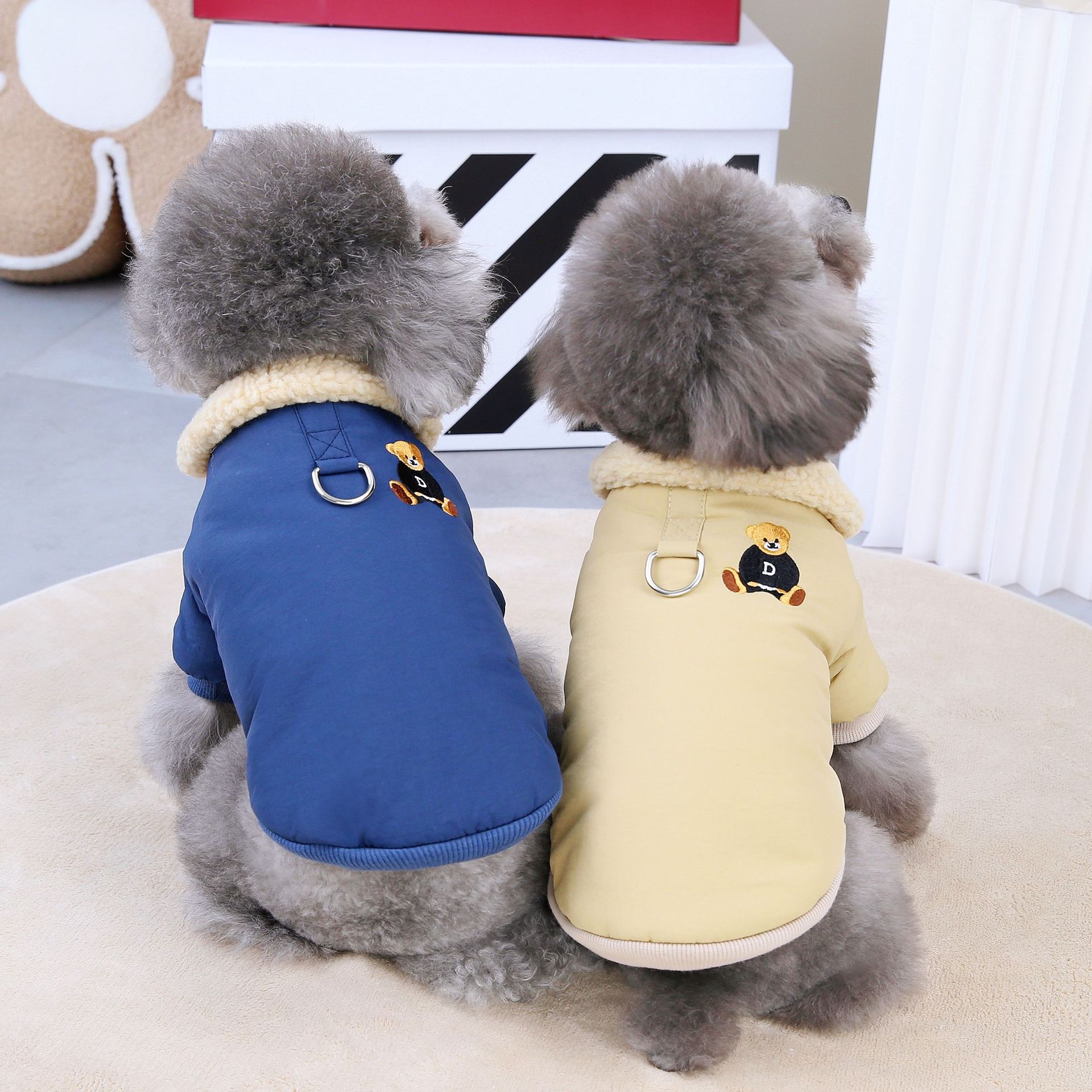 Pet Clothing: New Winter & Autumn Apparel for Dogs, Thickened Winter Outfits for Teddy, Cats & Pets, 23DD Bear-style Cotton Coats