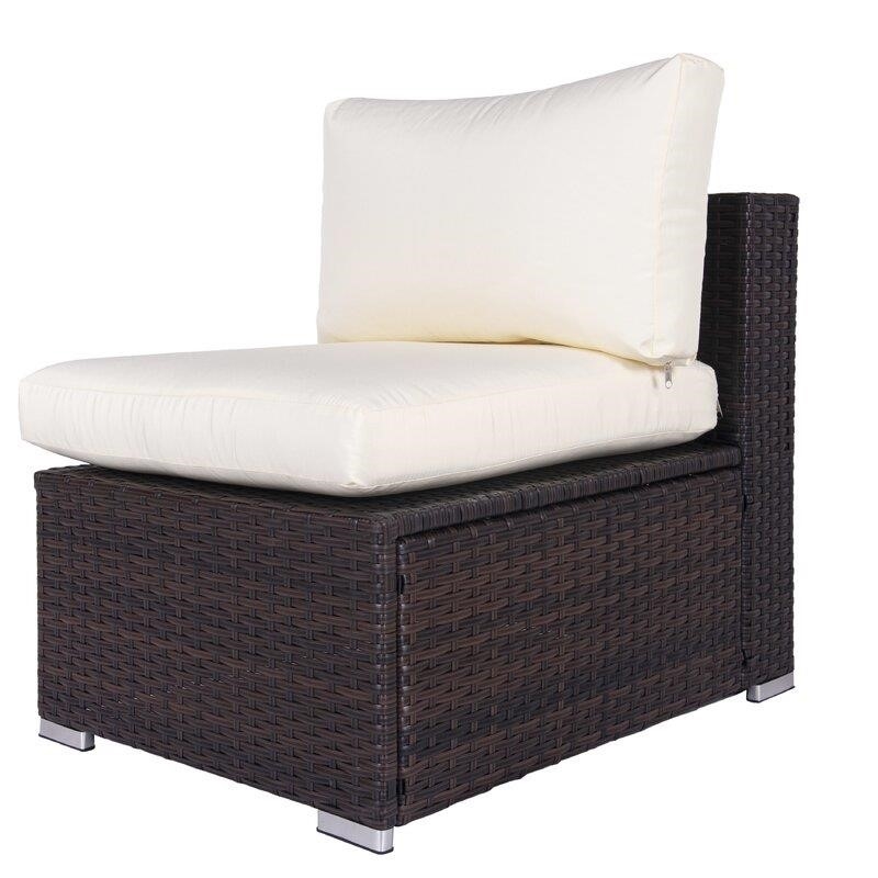 Jahala Wicker/Rattan 6 - Person Seating Group with Cushions
