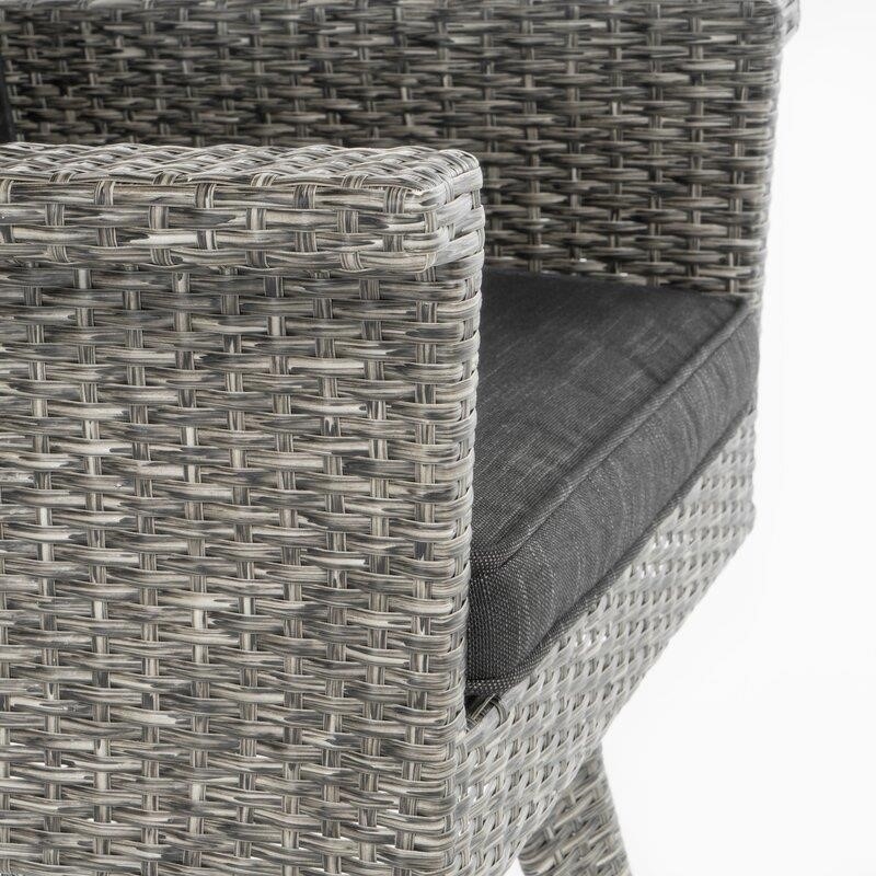 Billie-Anne Square 4 - Person 32.5'' Long Bar Height Dining Set with Cushions