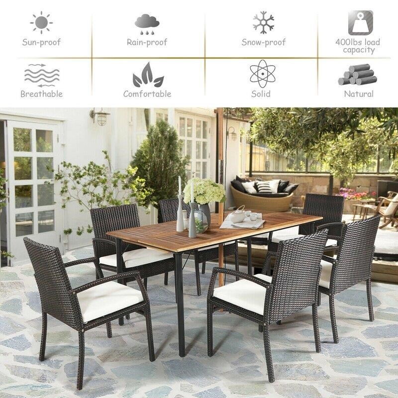 Armlin 7 - Piece Dining Set
