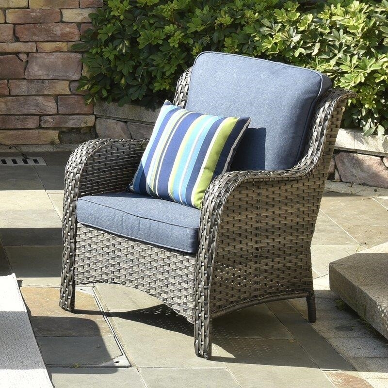 Latimer Wicker/Rattan 5 - Person Seating Group with Cushions