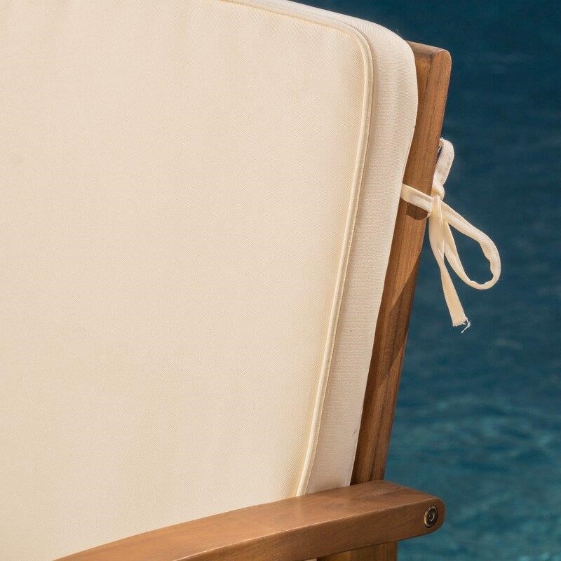 Solid Wood 8 - Person Seating Group with Cushions