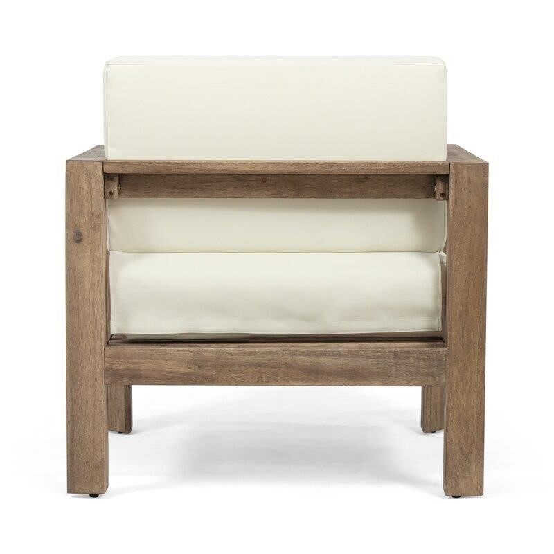 Mabie Solid Wood 4 - Person Seating Group with Cushions