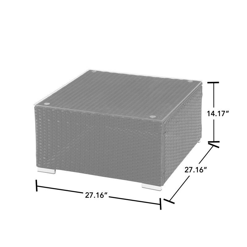 Gwendalyn Wicker/Rattan 6 - Person Seating Group with Cushions