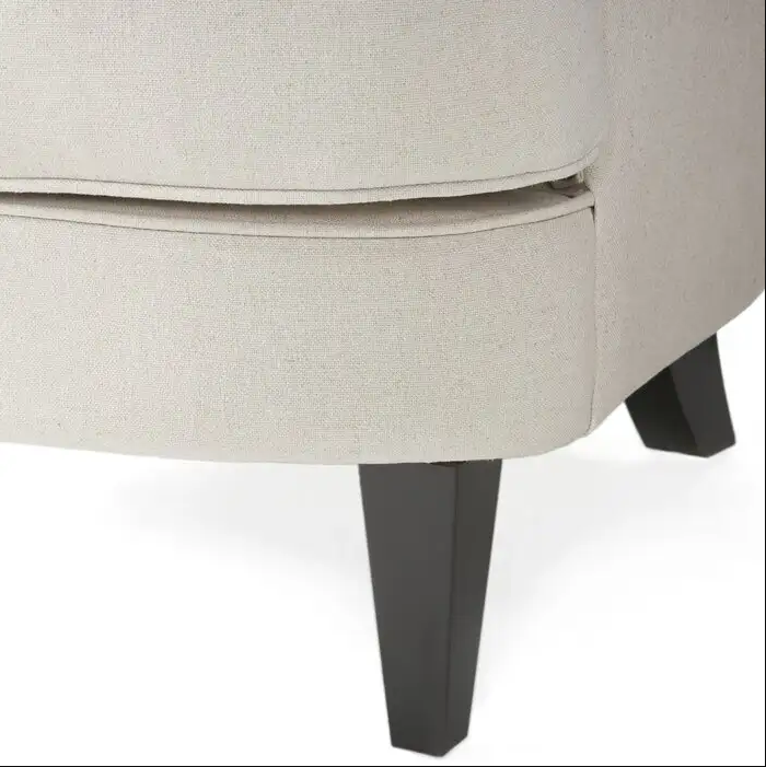 Tufted Wingback Chair & Ottoman