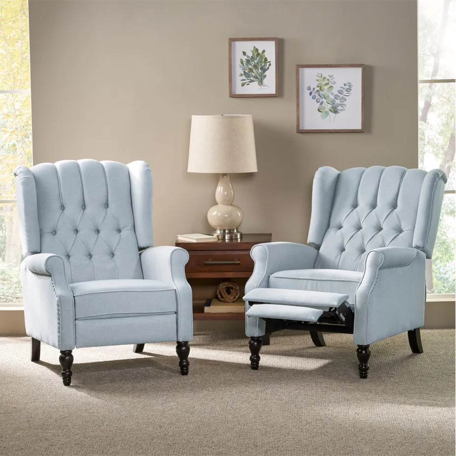 Val 28.50'' Manual Wing Recliner (Set of 2)
