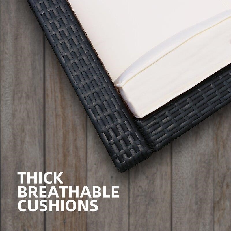 Backstrom Wicker/Rattan 5 - Person Seating Group with Cushions