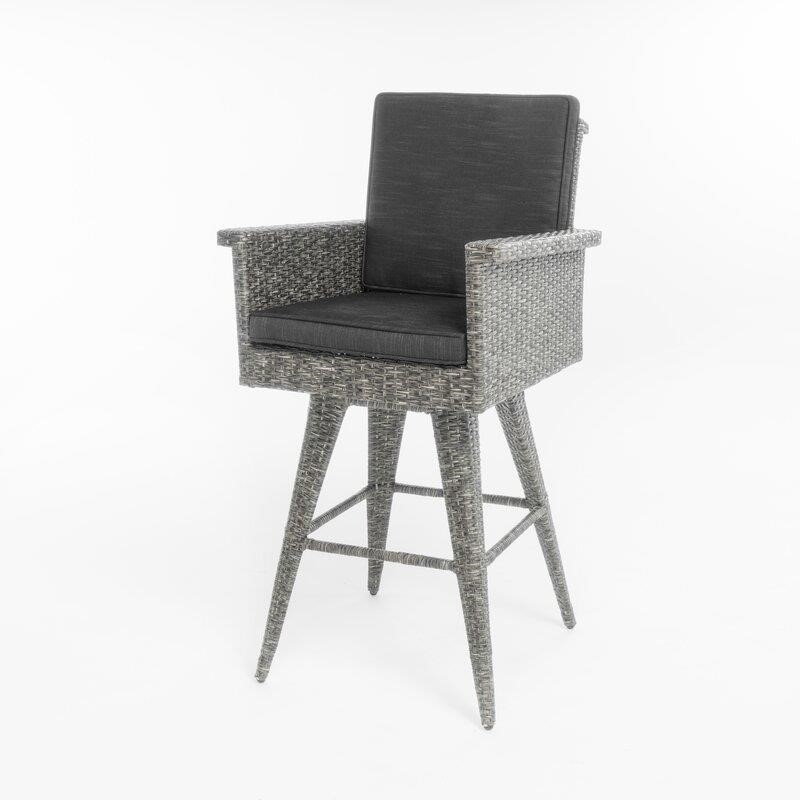 Billie-Anne Square 4 - Person 32.5'' Long Bar Height Dining Set with Cushions