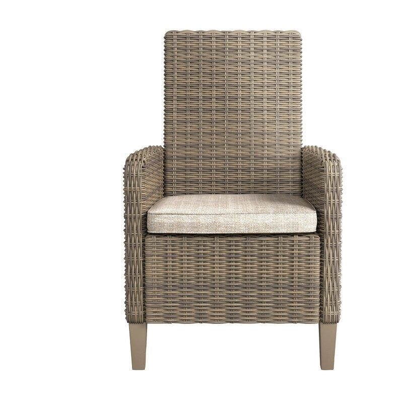 Pederson Rectangular 8 - Person 84'' Long Bar Height Dining Set with Cushions