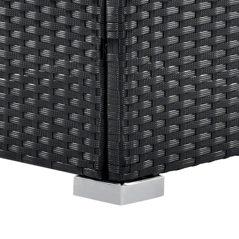 Keylin Wicker/Rattan 5 - Person Seating Group with Cushions