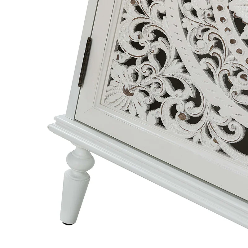 Emathides 63" Solid Wood Sideboard with Lighting & Wine Rack