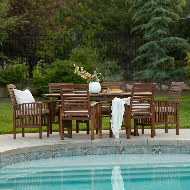 Diboll Rectangular 6 - Person 55'' Long Dining Set with Cushions