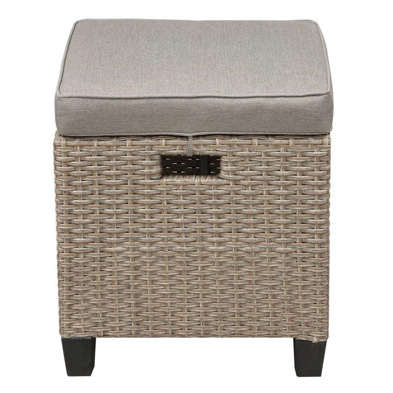 Bradyn Wicker/Rattan 7 - Person Seating Group with Cushions