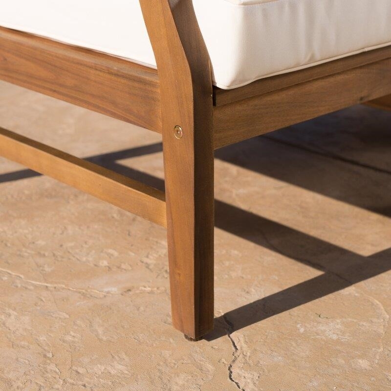 Jamila Solid Wood 8 - Person Seating Group with Cushions