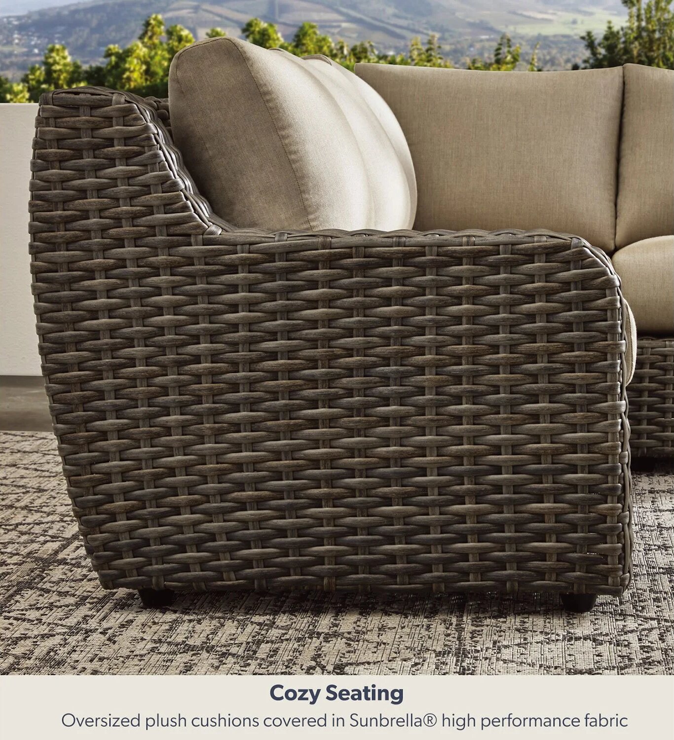 Athena 7-Piece Sectional with Firepit