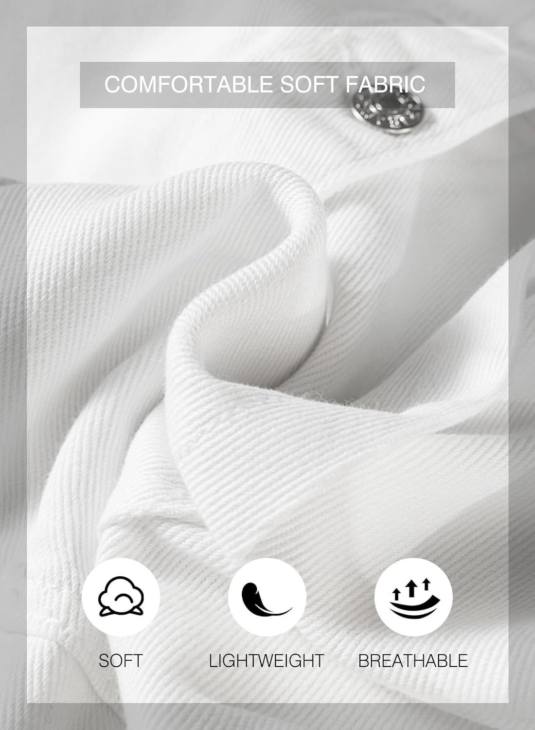 SHEWIN Womens Denim Jacket Casual Long Sleeve Drop Shoulder Button Front Jean Jacket Coat With Pockets