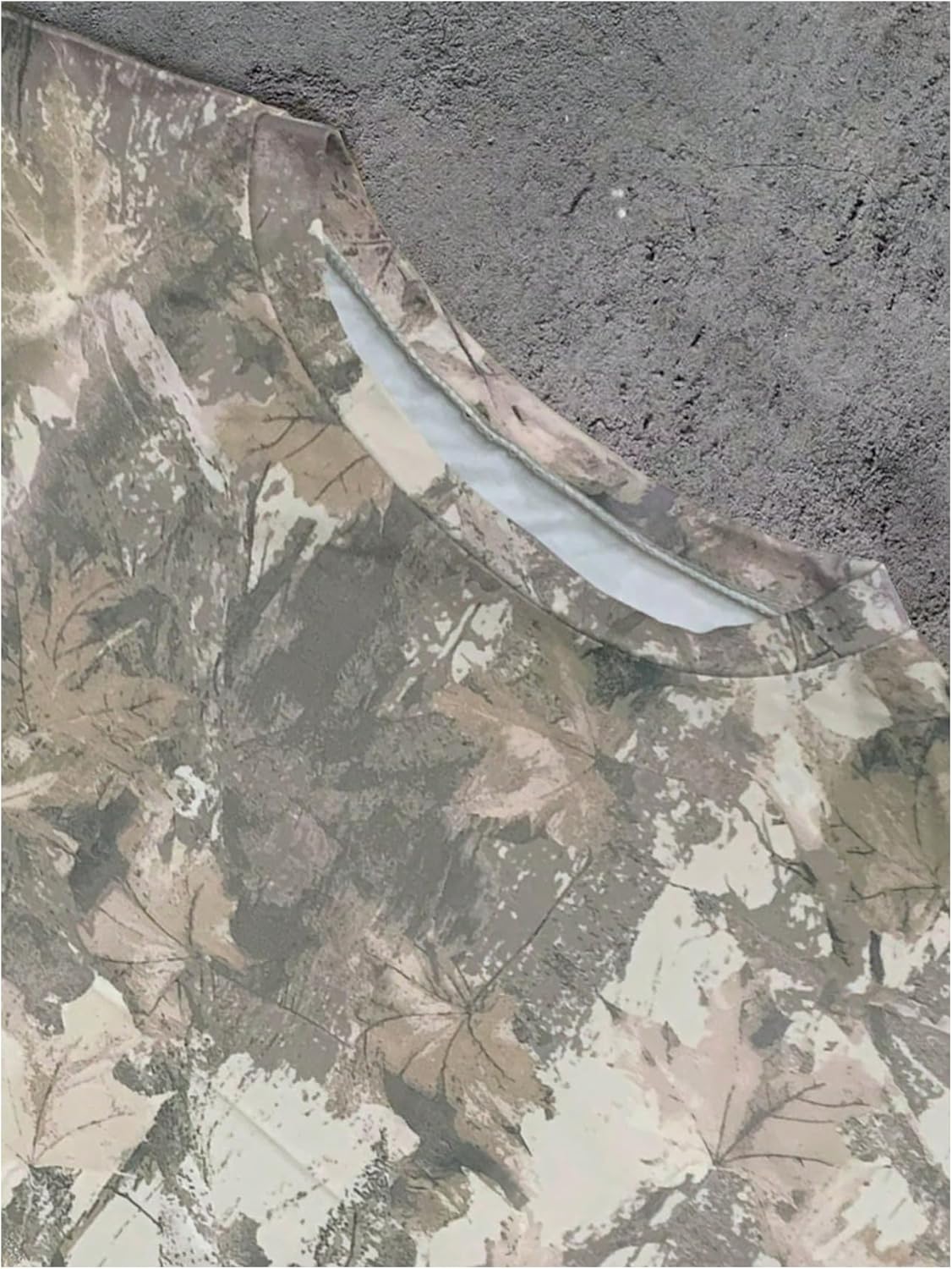 BEAUDRM Camiseta de manga corta con estampado de camuflaje Y2K para mujer, estilo vintage, cuello redondo, para verano