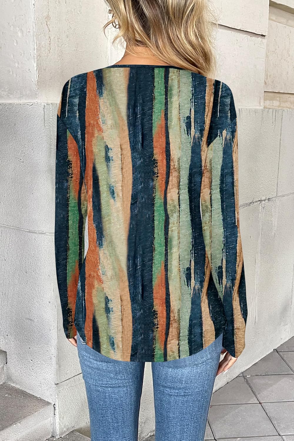 Zeagoo Women Long Sleeve Tops Dressy Casual V Neck Tshirts Basics Tee 2025 Fall Trendy Clothes