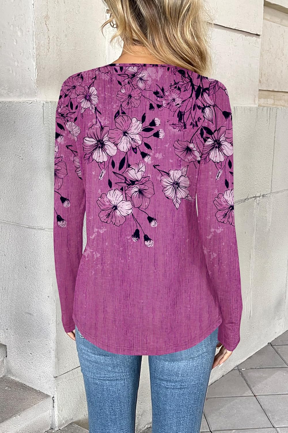 Zeagoo Women Long Sleeve Tops Dressy Casual V Neck Tshirts Basics Tee 2025 Fall Trendy Clothes