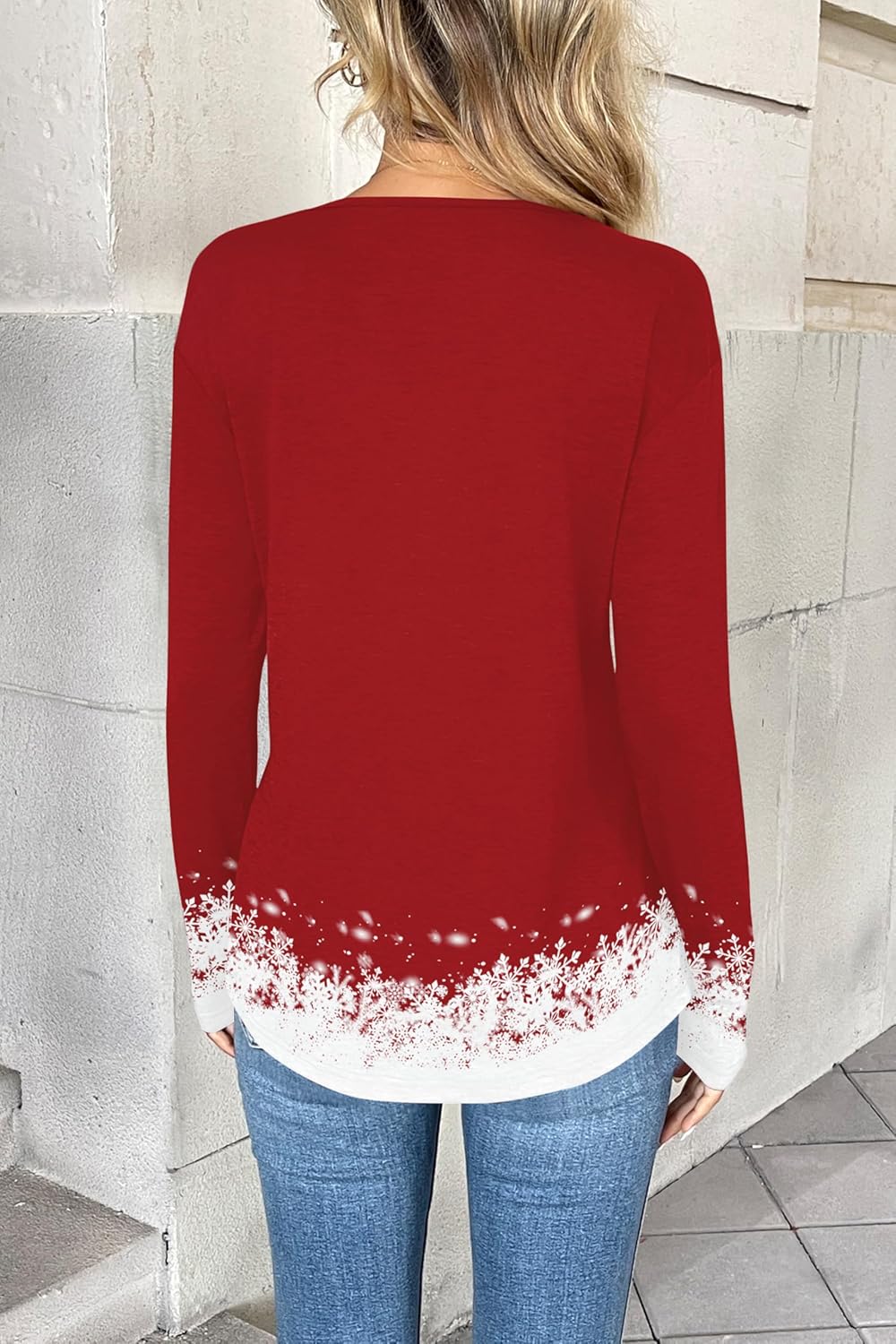 Zeagoo Women Long Sleeve Tops Dressy Casual V Neck Tshirts Basics Tee 2025 Fall Trendy Clothes