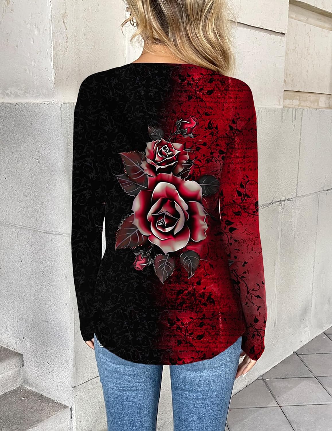 Zeagoo Women Long Sleeve Tops Dressy Casual V Neck Tshirts Basics Tee 2025 Fall Trendy Clothes