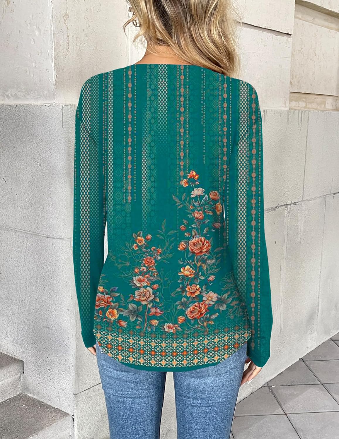 Zeagoo Women Long Sleeve Tops Dressy Casual V Neck Tshirts Basics Tee 2025 Fall Trendy Clothes