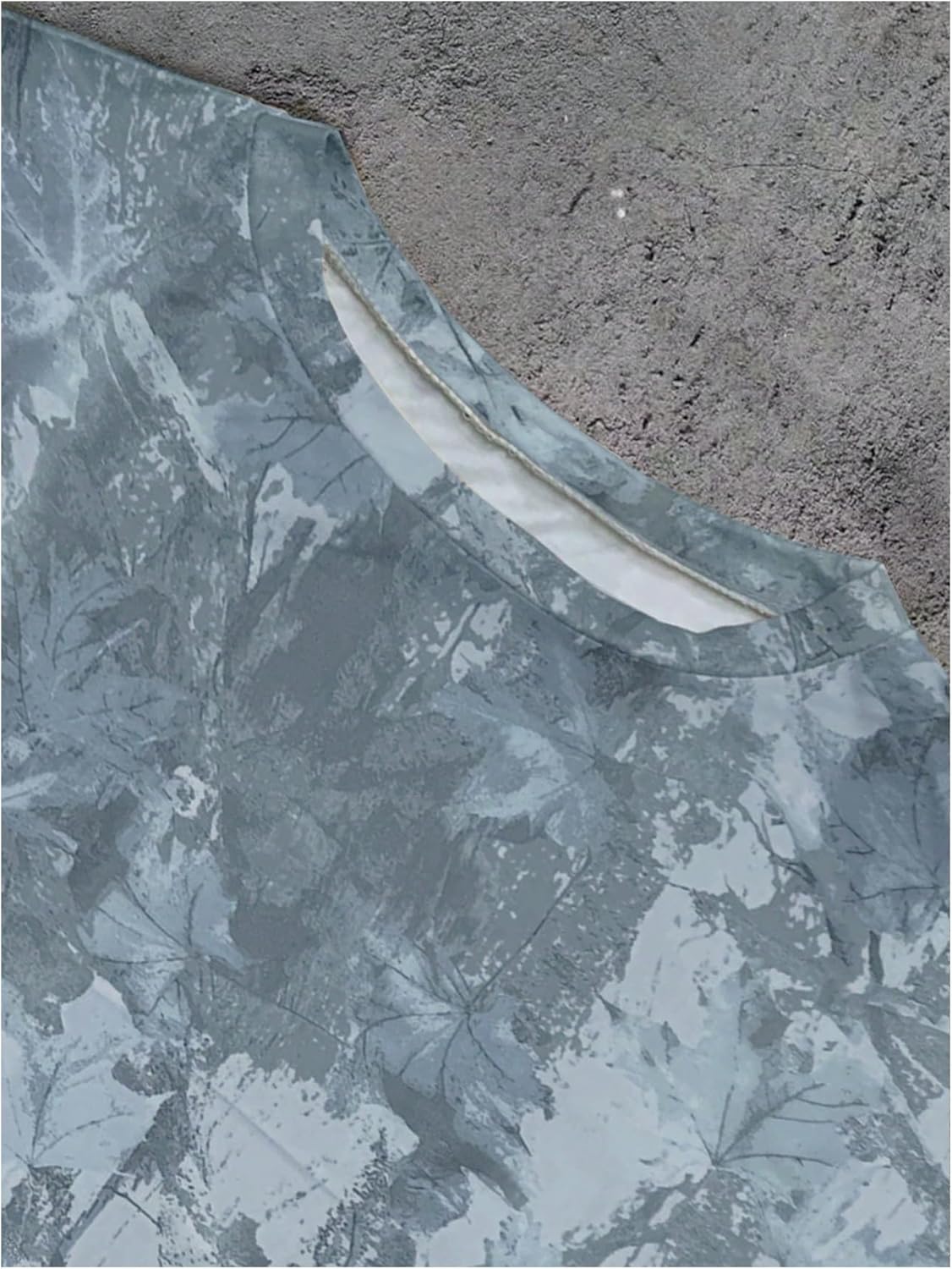 BEAUDRM Camiseta de manga corta con estampado de camuflaje Y2K para mujer, estilo vintage, cuello redondo, para verano