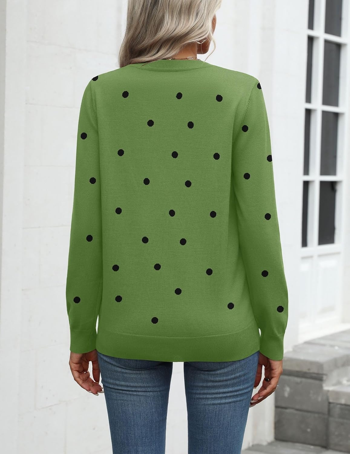 Zeagoo Womens 2025 Fall Sweaters Long Sleeve Tops Classic Crew Neck Pullover Sweaters Loose Dressy Casual Basic Clothes