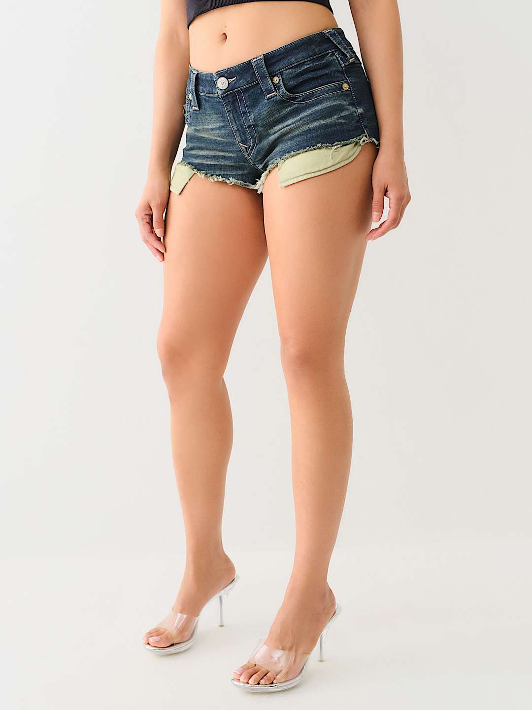 JOEY LOW RISE FRAYED HOT SHORT