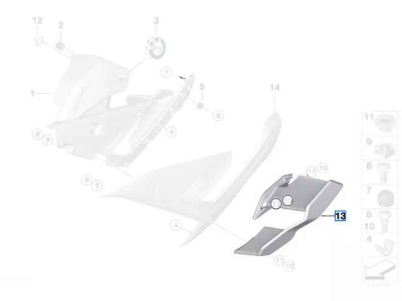 BMW Winglet Left Side - M1000R