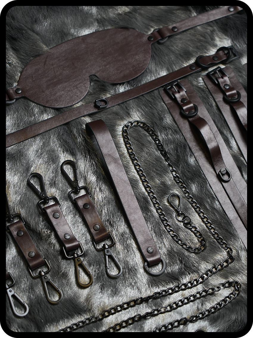 “Bound by Desire” – Handcrafted Luxury Leather Bondage Ensemble for Power & Elegance
