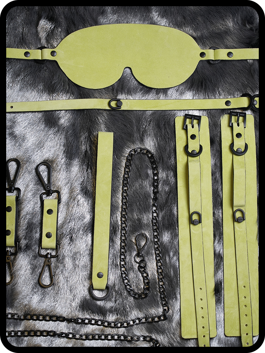 “Bound by Desire” – Handcrafted Luxury Leather Bondage Ensemble for Power & Elegance