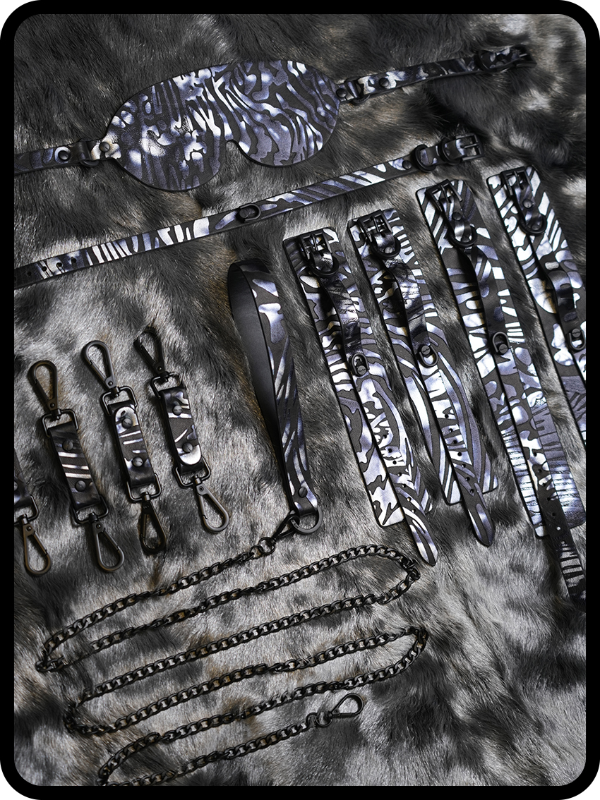 “Bound by Desire” – Handcrafted Luxury Leather Bondage Ensemble for Power & Elegance